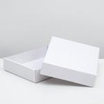 Коробка сборная, без печати, крышка-дно "белая" без окна 29 х 23,5 х 6 см