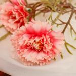 Цветы искусственные "Гвоздика кустовая" d-6 см 59 см, розовый