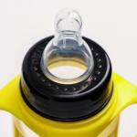 Бутылочка для кормления BABYDJIM, 250 мл., цилиндр, с ручками