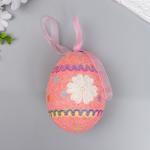 Декор пасхальный подвеска "Яйцо - посыпка, пчёлка" МИКС 13 см
