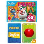 Игра карточная Мемо «Буба», 50 карточек 65х95 мм