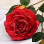 Цветы искусственные "Роза изыск" 10х64 см, красный