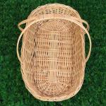 Корзина «Продуктовая», дно=19х39, Dверх: 44?26 см, H=7/31 см, ручное плетение, лоза