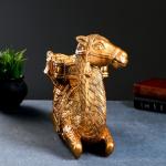 Копилка "Верблюд лежа" бронза, 15х34х33см