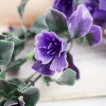 Цветы искусственные "Колокольчик сибирский" 45 см, фиолетовый