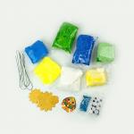 Игрушка из пластичных масс, легкий пластилин «Глюкосад», средний, синий набор
