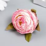Бутон на ножке для декорирования "Пионовидная роза нежно-розовая" 4х5 см