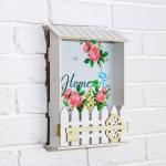 Ключница "Home" цветы
