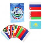 Настольная игра «Мемо. Флаги», 50 карточек + познавательная брошюра