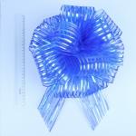 Бант-шар №10 "Полоски", цвет синий