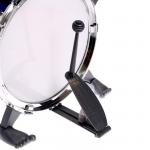 Барабанная установка «Басист», 5 барабанов, тарелка, палочки, стульчик, педаль, МИКС