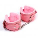 Аксессуар для карнавала- наручники, цвет розовый