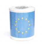 Сувенирная туалетная бумага "Евро флаг",  9,5х10х9,5 см