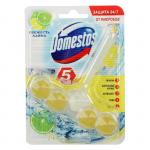 Блок для очищения унитаза, Domestos Power 5, "Свежесть лайма", 55 г