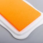 Штемпельная подушка неоновая "Оранжевый" 1,9х6,7х10 см
