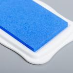 Штемпельная подушка неоновая "Голубой" 1,9х6,7х10 см