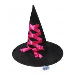 Шляпа-конус «Ведьмочка», с завязками, лента цвета МИКС