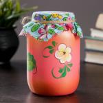 Копилка "Банка" розовая, 9х9х15см