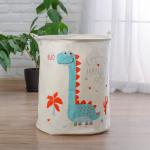 Корзина для игрушек «Приветливый динозавр», ткань: хлопок с пропиткой