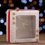 Коробка подарочная, крышка-дно, "Тёплый Новый Год", 14,5 х 14,5 х 6 см