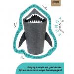 Корзина для хранения Eva Funny «Акула», 30?25?76 см, цвет тёмно-серый