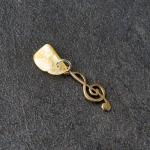 Брелок-талисман "Скрипичный ключ", натуральный янтарь