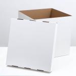 Коробка для воздушных шаров, белая, 70 х 70 х 70 см