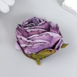Бутон на ножке для декорирования "Пионовидная роза фиолетовая" 4х5 см
