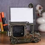 Будильник "Автомобиль", с фоторамкой, d=6 см, 15 х 10 см