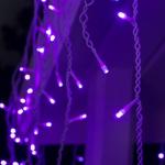 Гирлянда «Бахрома» 3 ? 0.6 м, IP44, УМС, белая нить, 160 LED, свечение фиолетовое, 220 В