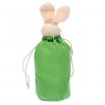 Мешок для подарков «Кролик», в горох, цвета МИКС
