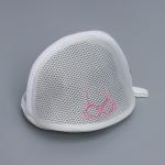 Мешок для стирки бюстгальтеров Air-mesh, с вышивкой, белый, 22?20?15 см