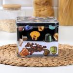 Банка для капсул кофемашины Coffee, 17?10 см, цвет чёрный