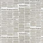 Бумага белый крафт, двухсторонняя, черная, газета, 0,55 х 10 м