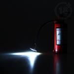 Зажигалка газовая "Огнетушитель", с фонариком, пьезо, 8 см