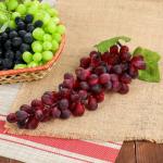 Муляж "Виноград" 85 ягод 31 см, матовый микс