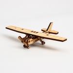 Деревянный конструктор. Cборная модель «Спортивный самолёт» 18 деталей