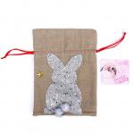 Мешок для подарков «Кролик», 21 ? 16 см, цвета МИКС