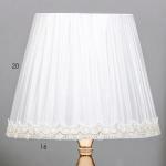 Настольная лампа "Беатриса" E27 40Вт белый 25х25х33 см
