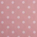 Бумага упаковочная крафт "Горох на розовом", 0,6 х 10 м