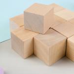 Кубики Неокрашенные, 12 шт., размер кубика: 3,8 ? 3,8 см
