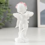 Сувенир полистоун "Белоснежный ангел в розовом кокетливый" МИКС 9,2х3,2х4,7 см