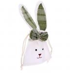 Мешок для подарков «Кролик с бантом», 23 ? 13 см, цвета МИКС