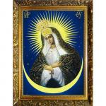 Алмазная мозаика «Остробрамская икона Божией Матери» без подрамника, 30 ? 40 см + наклейка