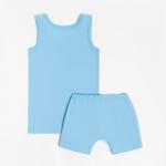 Комплект (майка, трусы-боксеры) для мальчика, цвет синий, рост 110-116 см