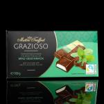 Батончики Maitre Truffout из горького шоколада, кремово-мятная прослойка, 100 г