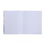Тетрадь 48 листов в клетку "Зимние зарисовки", обложка мелованный картон, ламинация Soft Touch, фольга, МИКС
