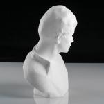 Гипсовая фигура известные люди: бюст Есенина, 20 х 12,5 х 21,5 см