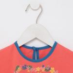 Платье для девочки, цвет коралл, рост 80 см