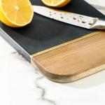 Доска для подачи Magistro Loftel, из сланца и акации, 30?15 см, цвет чёрный